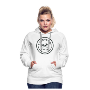 Points 245 - Womens White Hoodie