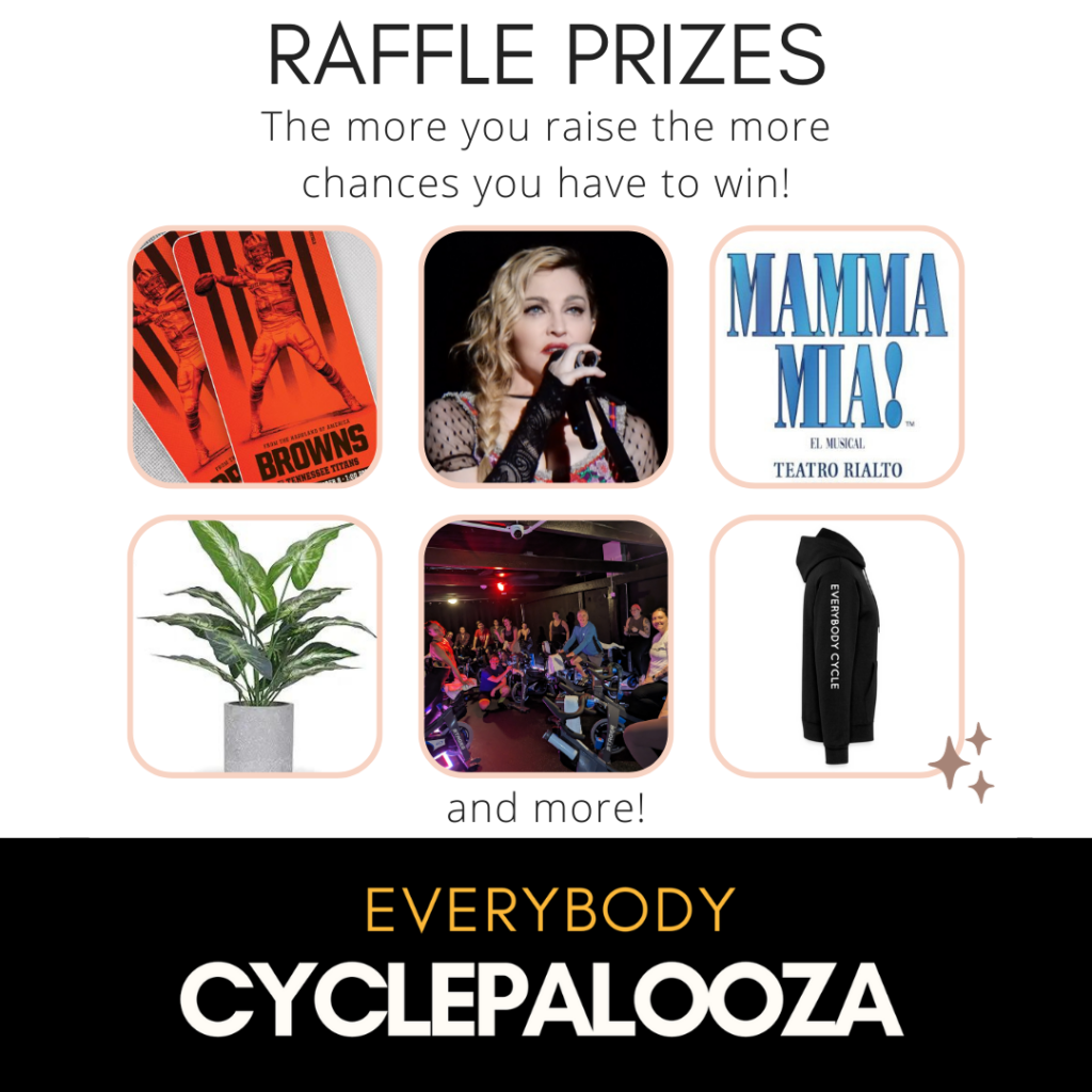 Everybody Cyclepalooza Raffle Prizes